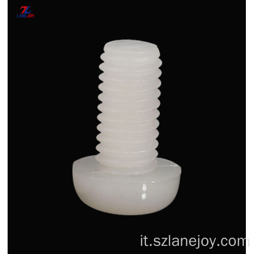 Vite a macchina in plastica di nylon bianco M8 M10